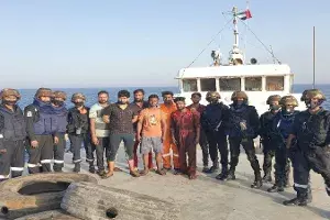 Navy assists cargo ship stranded in Gulf of Oman Navy assists cargo ship stranded in Gulf of Oman