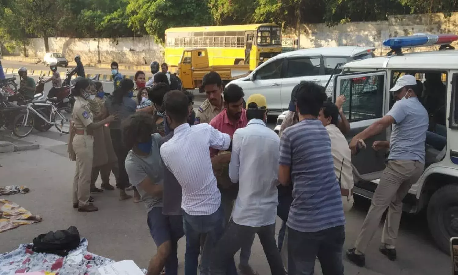 14 EFLU students detained for going on hunger strike demanding re-opening of hostels