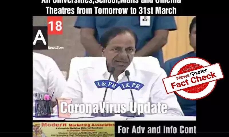 No lockdown in Telangana, KCRs video dates back to 2020