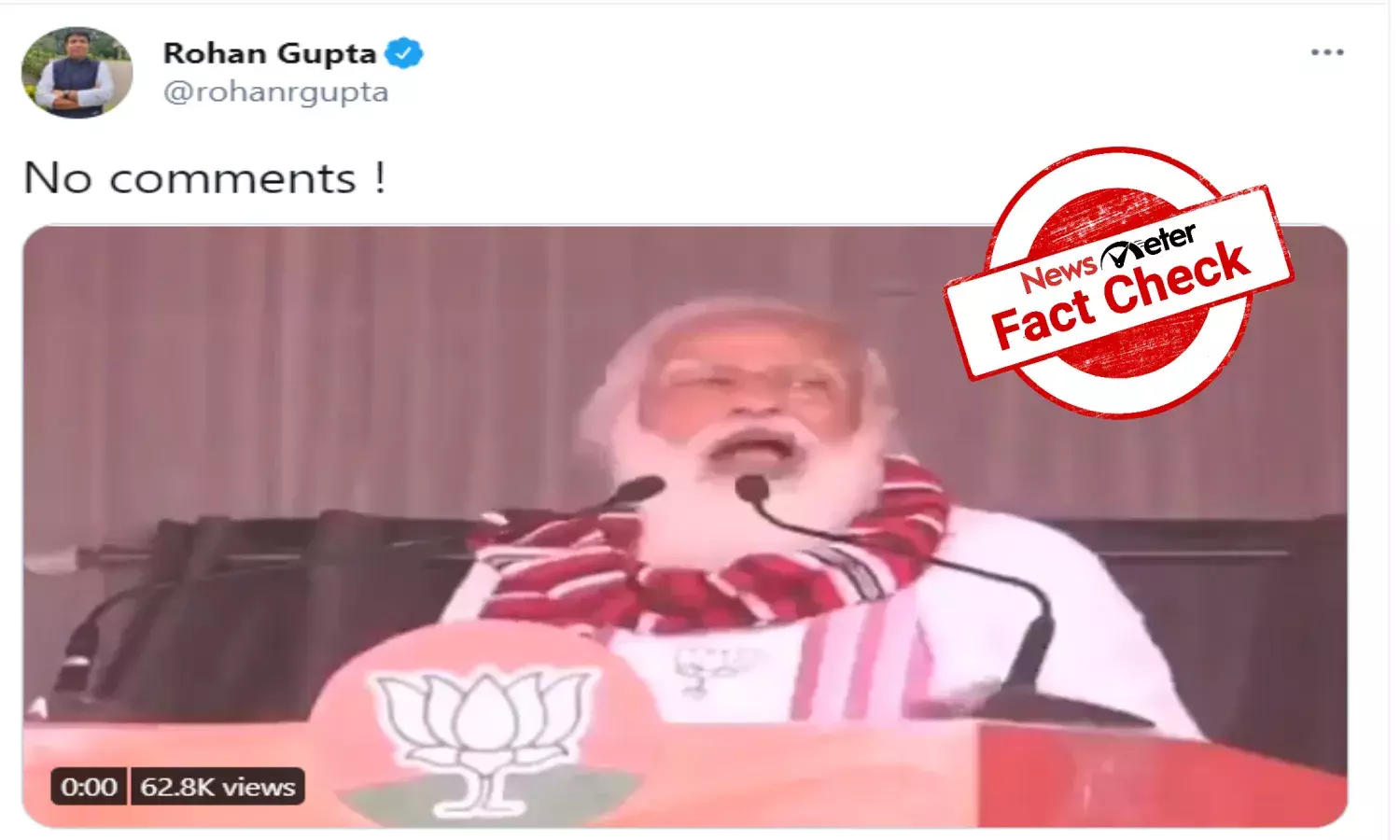 Fact Check: Modis speech about lying to poor edited to remove context