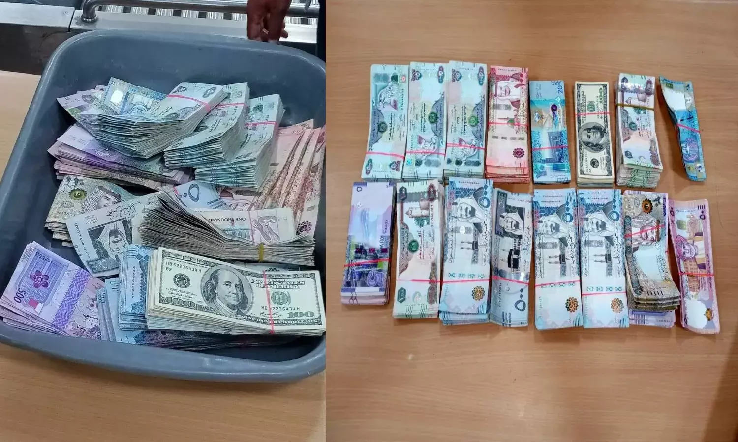 Forex valued at Rs 1.3 Cr seized at Hyderabads RGI airport