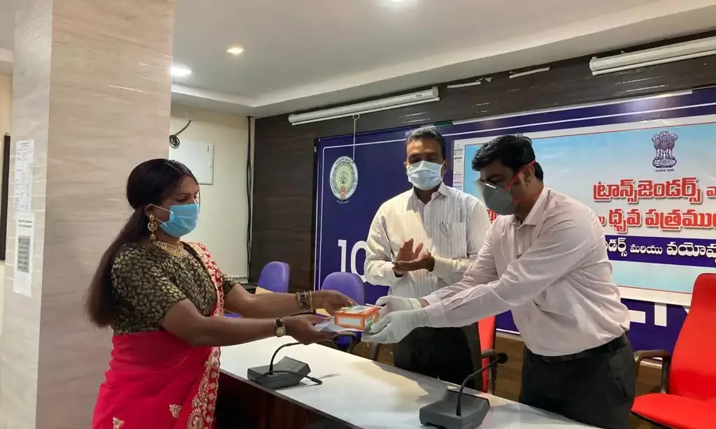 In a first, AP govt issues I-cards to transgenders for social empowerment