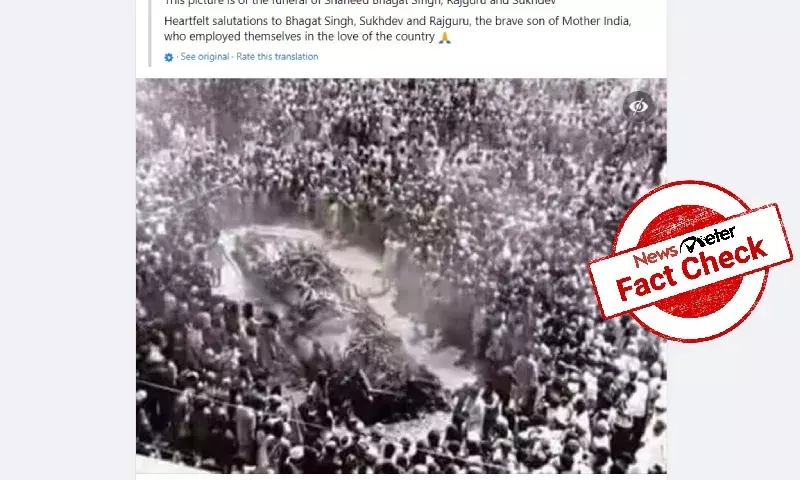 Fact Check: Photo of 1978 Amritsar massacre falsely claims to show Bhagat Singhs funeral