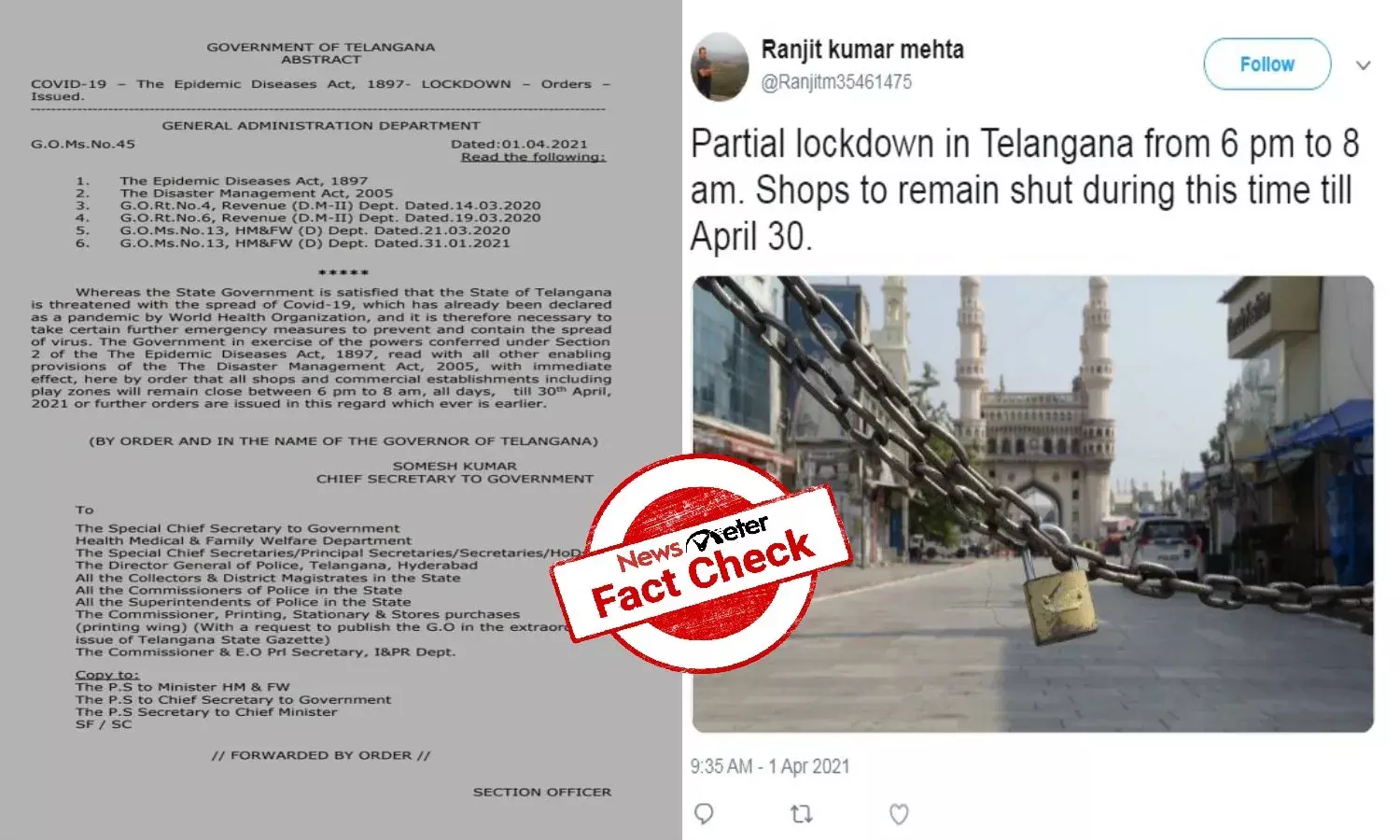 Fact Check: No lockdown in Telangana, viral letter is fake
