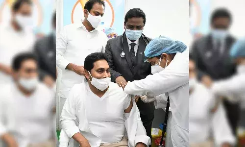Jagan takes COVID-19 vaccine, says vaccine drive will be completed in 90 days