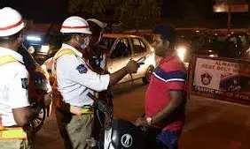 In March, 2,049 were caught drunk driving in Hyderabad; 58 went to jail