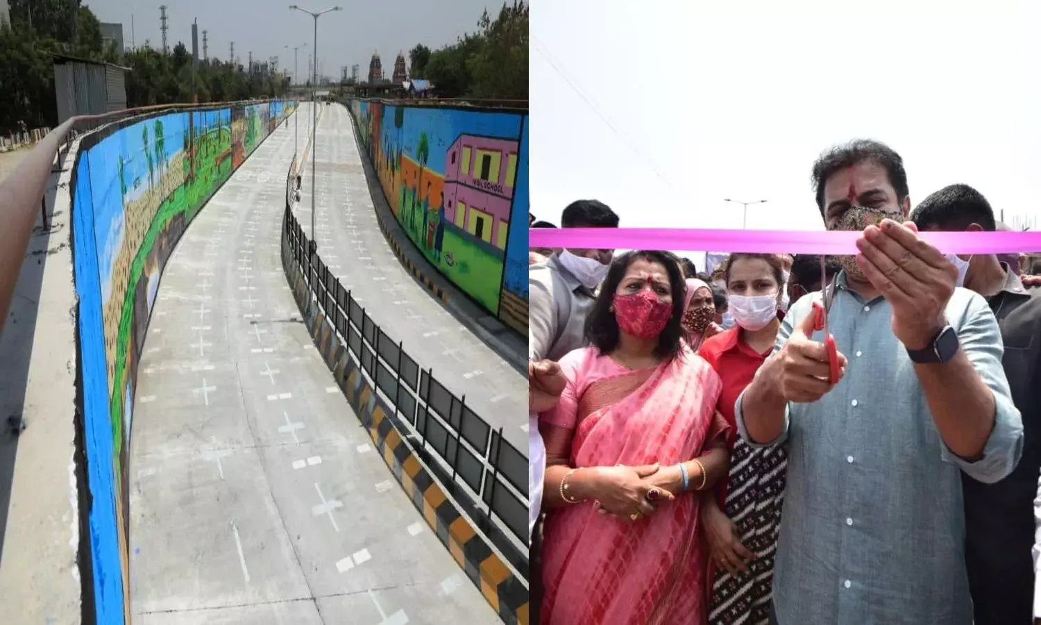 Goodbye gridlock: KTR inaugurates four-lane Hi-Tech City Road under Bridge
