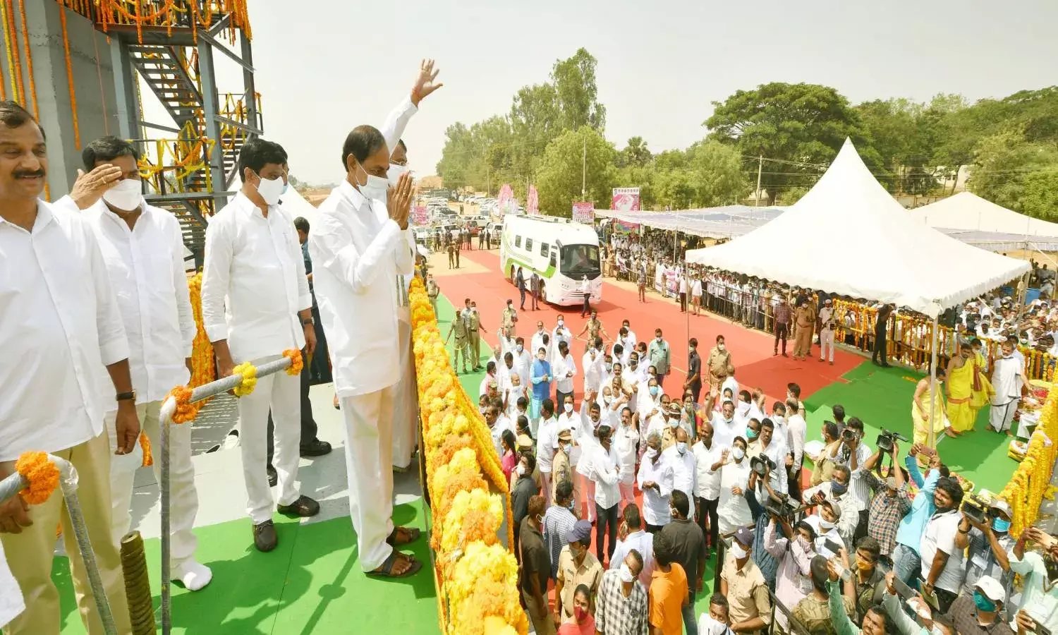 Kaleswaram water reaches Nizam Sagar