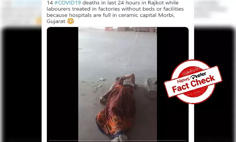 labourers treated in factory at Rajkot, covid, rajkot