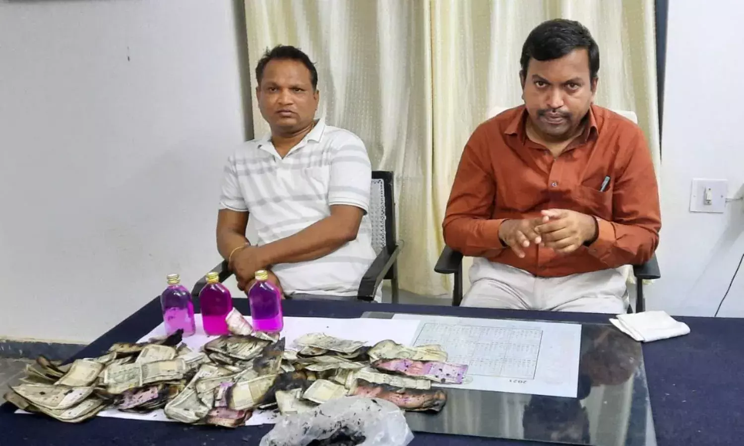 Nagarkurnool tahsildar arrested for corruption; middleman burns Rs 5L bribe money