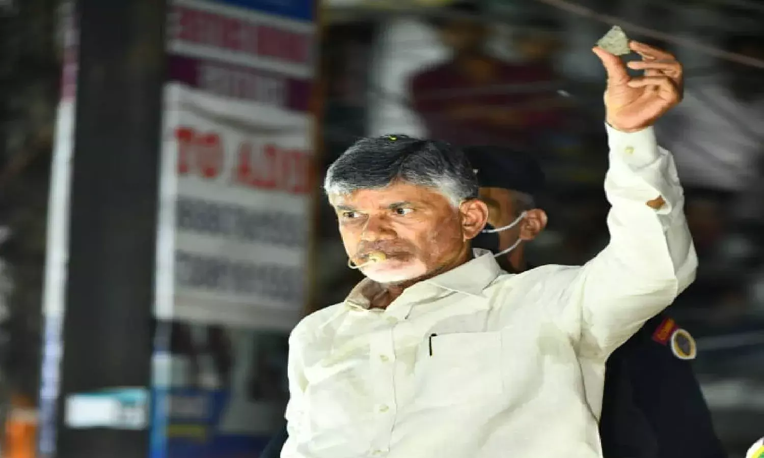 Tirupati by-poll: Stones pelted at Naidus roadshow,  two injured