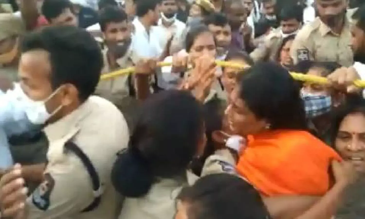 Hunger strike: Sharmilas blouse torn in scuffle, taken into preventive custody