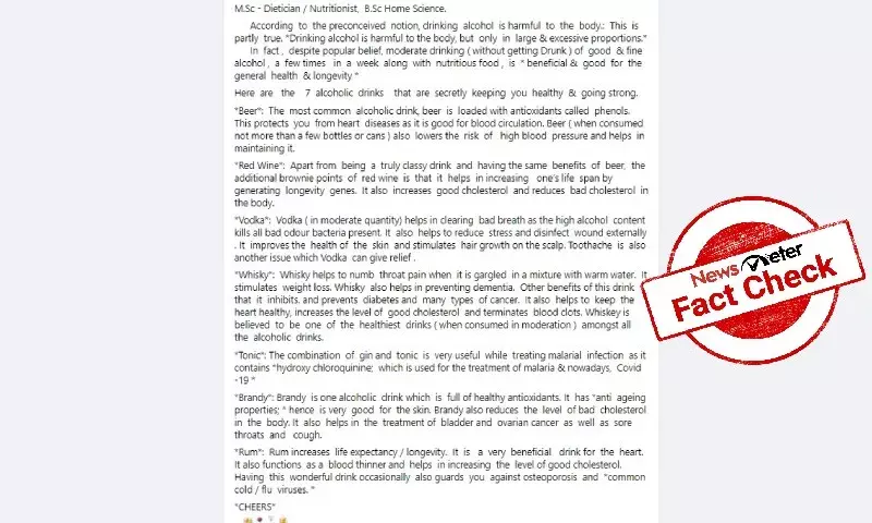 Drinking alcohol  COVID-19