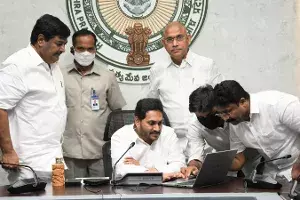 Jagan releases first installment of Jagananna Vidya Deevena worth Rs. 671.45 cr Jagan releases first installment of Jagananna Vidya Deevena worth Rs. 671.45 cr