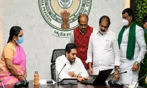 Jagan releases Rs 128.47 crore to 6L farmers under crop loan scheme