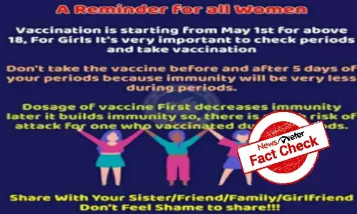 COVID vaccine, Menstruating, periods