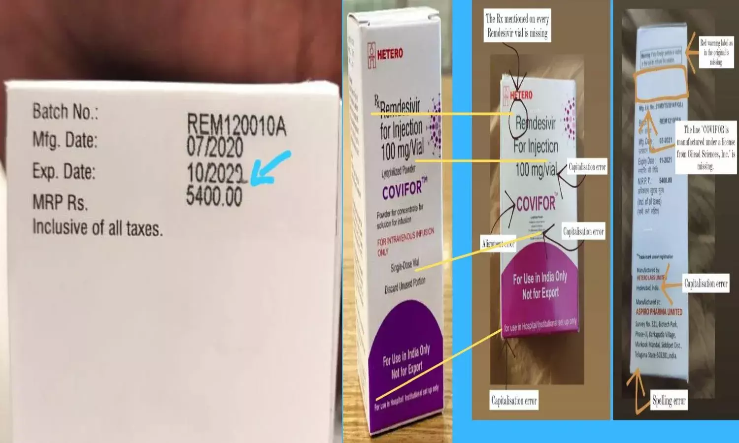 How to spot expired, fake Remdesivir in market