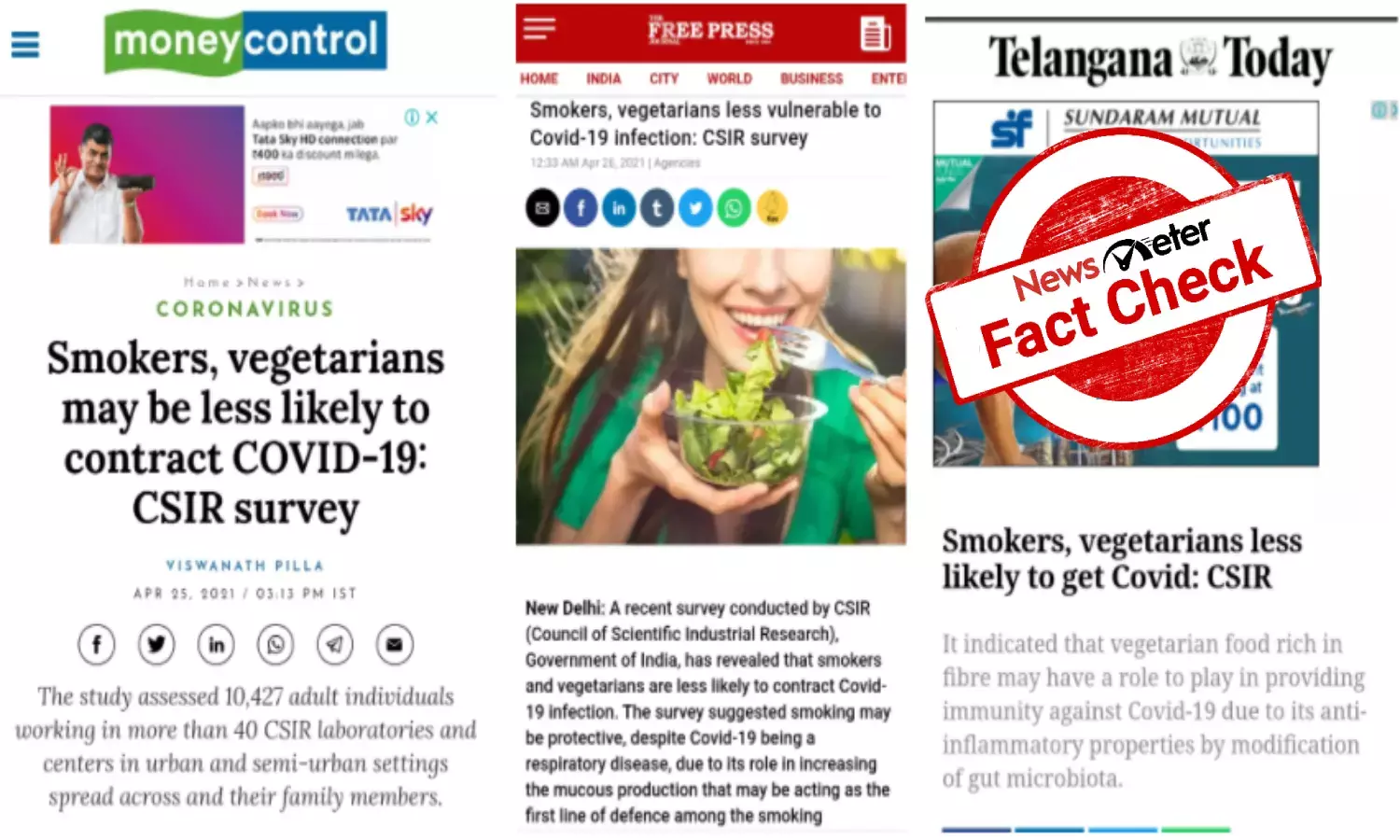 smokers vegetarians COVID-19