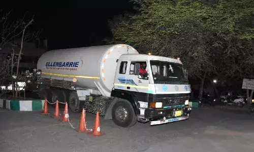 War against COVID: Five medical oxygen tankers arrive in Telangana