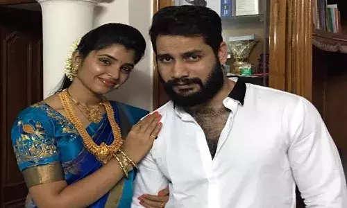 TV anchor Shyamalas husband Narsimha Reddy held for sexual abuse, cheating