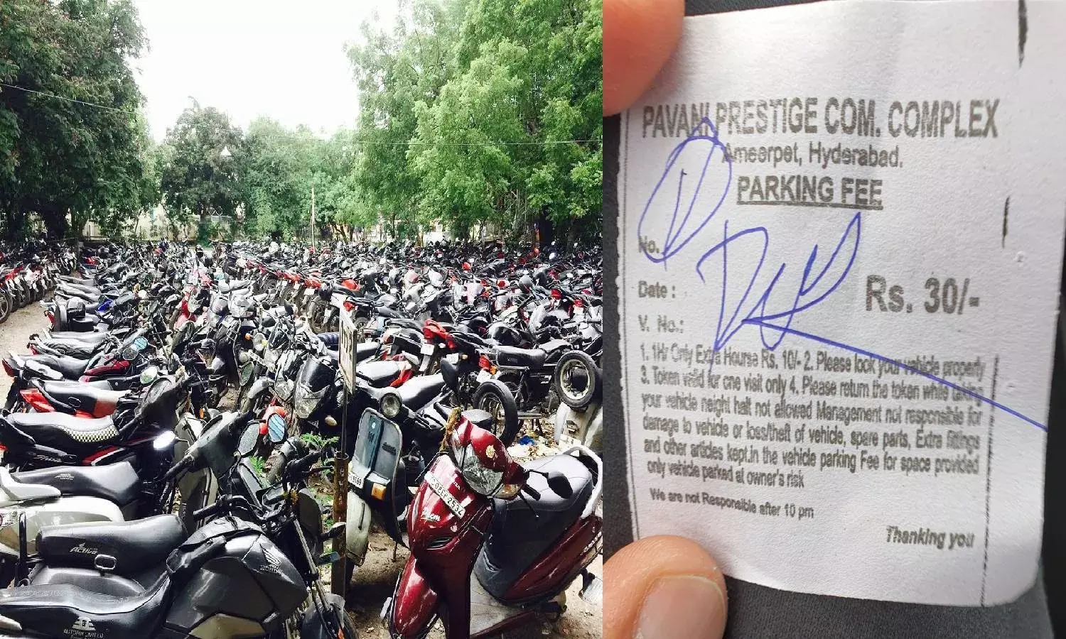 Ameerpet Pavani Prestige Complex fined Rs 50k for misusing parking areas