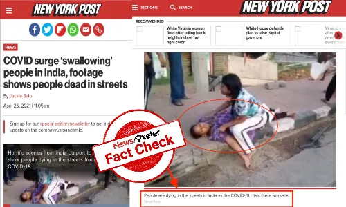 people dying in streets due to COVID-19