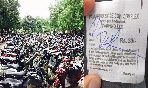 Ameerpet Pavani Prestige Complex fined Rs 50k for misusing parking areas