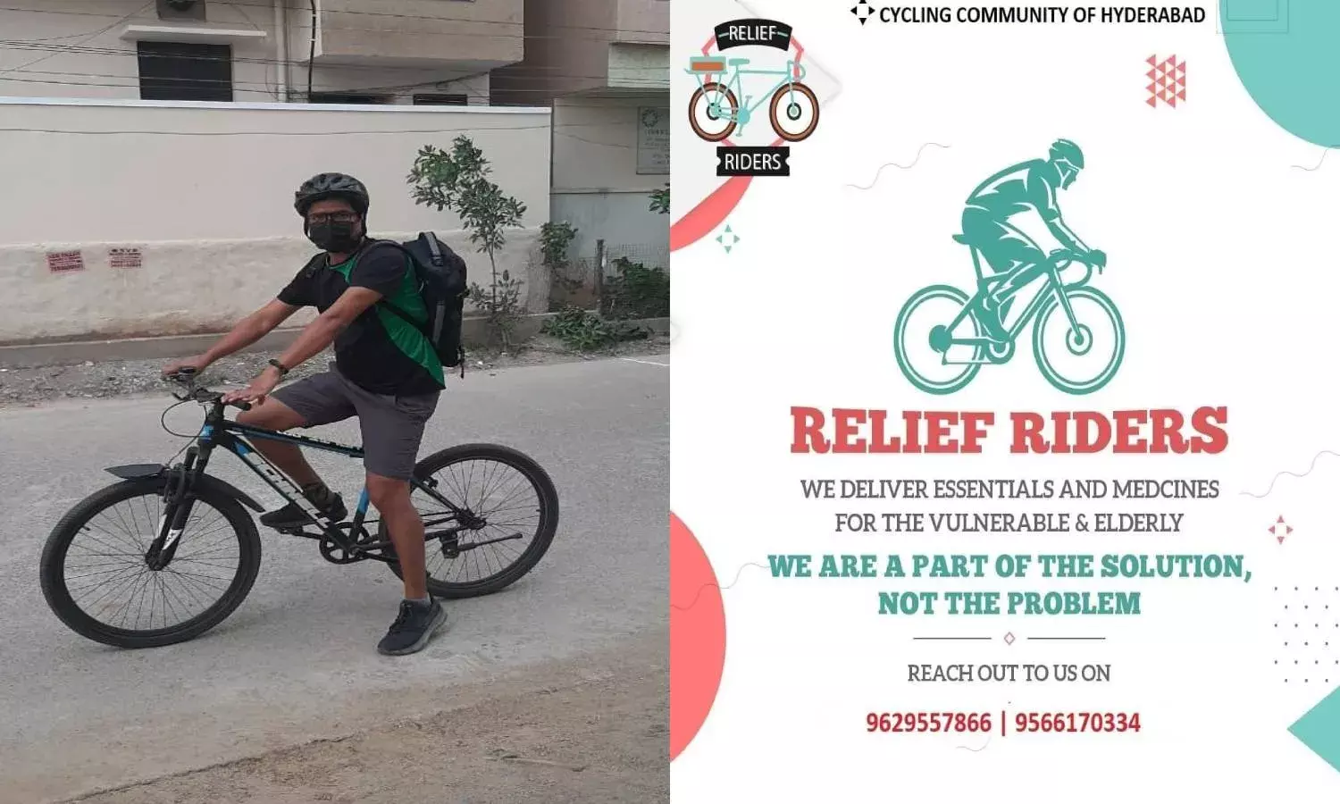 Relief Riders: Group of cyclist in Hyderabad deliver medicines to doorsteps of elderly citizens