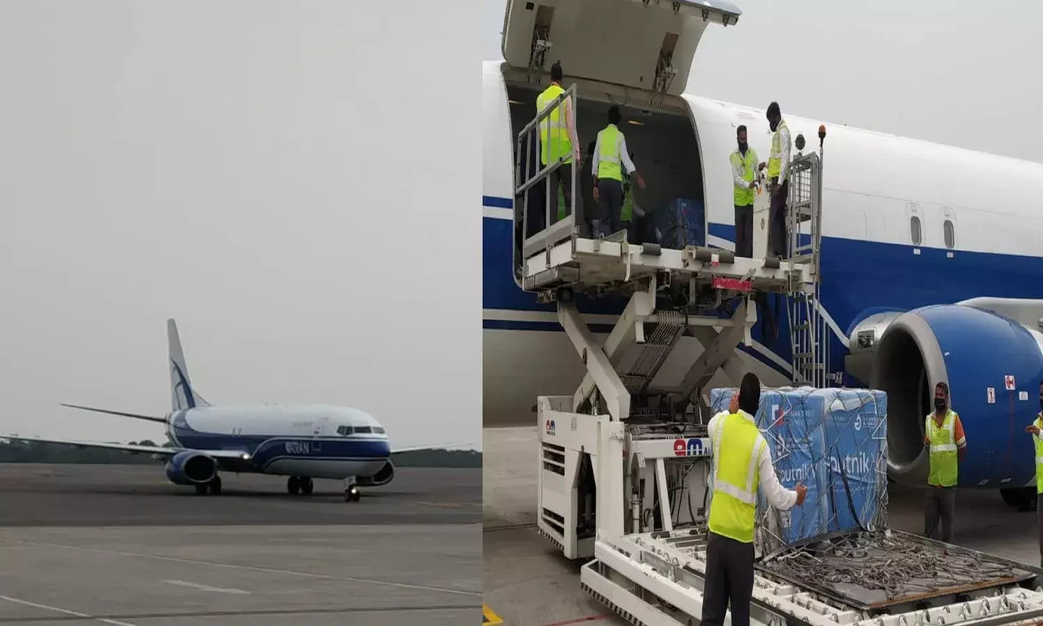 1.5L doses of COVID-19 vaccine Sputnik V lands in Hyderabad