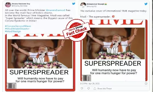 Fact Check: Time magazine cover of superspreader Modi is fake