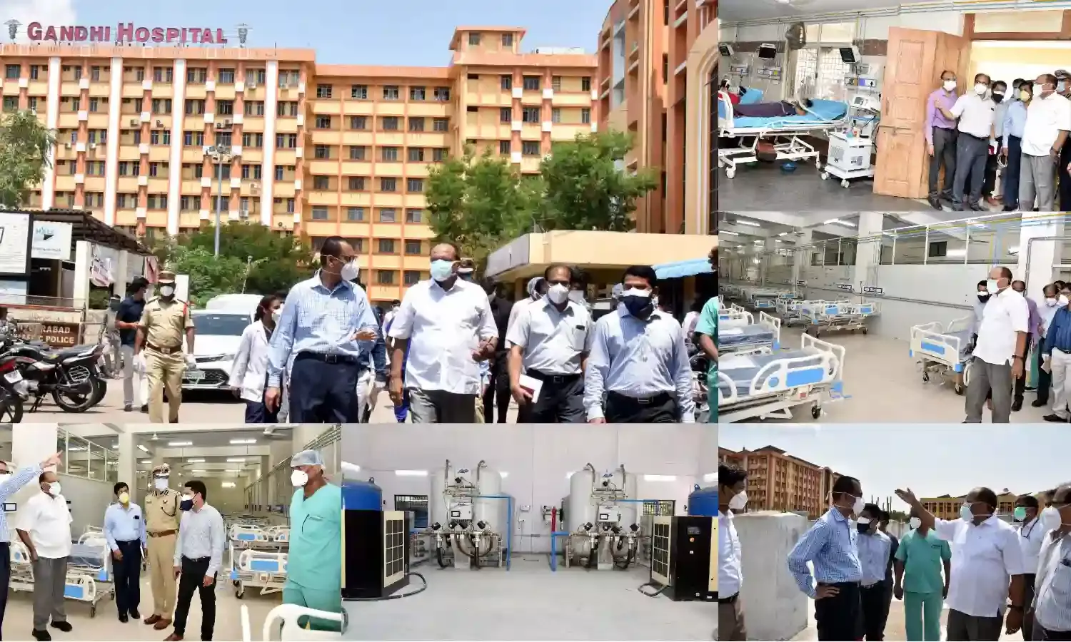 Gandhi hospital adds 160 beds for COVID patients; 53,002 more households surveyed for fever