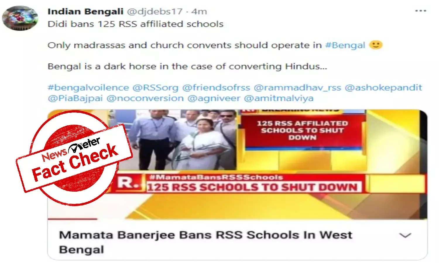 West Bengal RSS schools