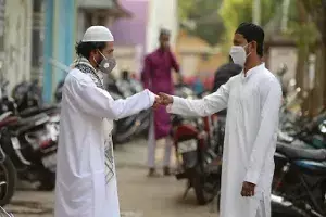 No hugs, no handshakes: COVID casts shadow over Eid celebrations in Hyderabad No hugs, no handshakes: COVID casts shadow over Eid celebrations in Hyderabad