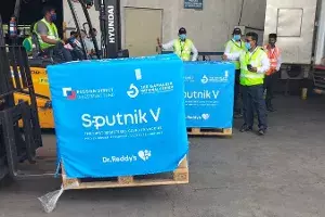Second batch of COVID19 vaccine Sputnik V lands in Hyderabad Second batch of COVID19 vaccine Sputnik V lands in Hyderabad