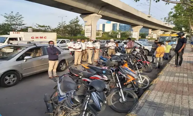 Lockdown violations: Rachakonda cops seizes 1,579 vehicles in a single day