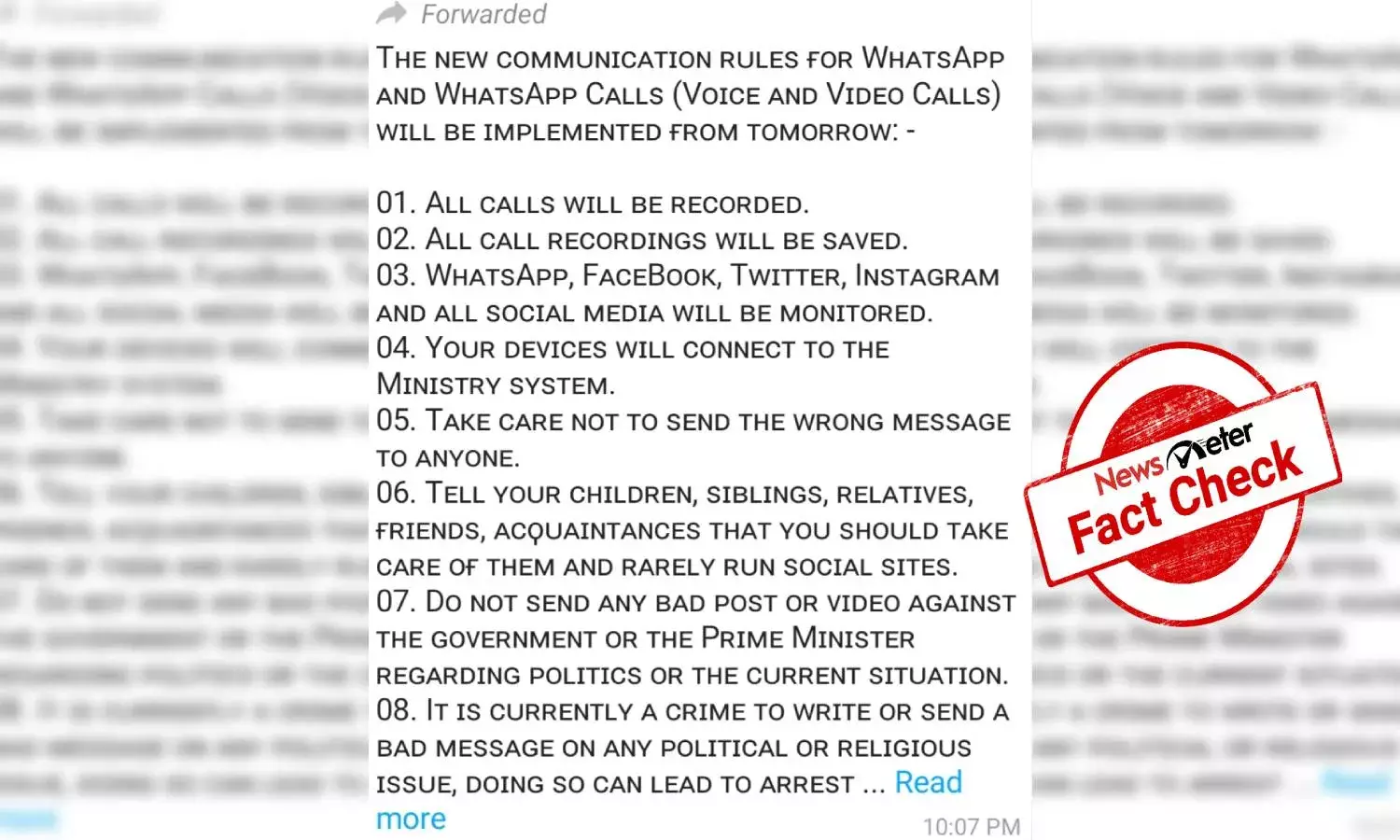 WhatsApp has not issued any fresh guidelines