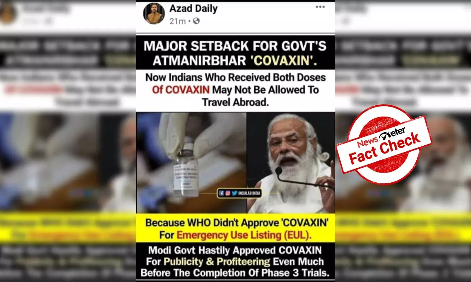 Has WHO disapproved Bharat Biotechs `Covaxin?