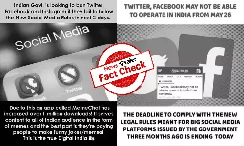 Viral claims about Centres plan to ban social media Apps are MISLEADING