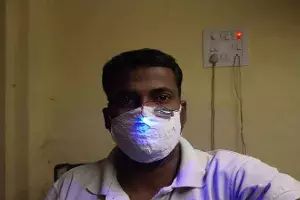 Inventor Raju: Warangal youth develops UV mask to keep COVID at bay Inventor Raju: Warangal youth develops UV mask to keep COVID at bay