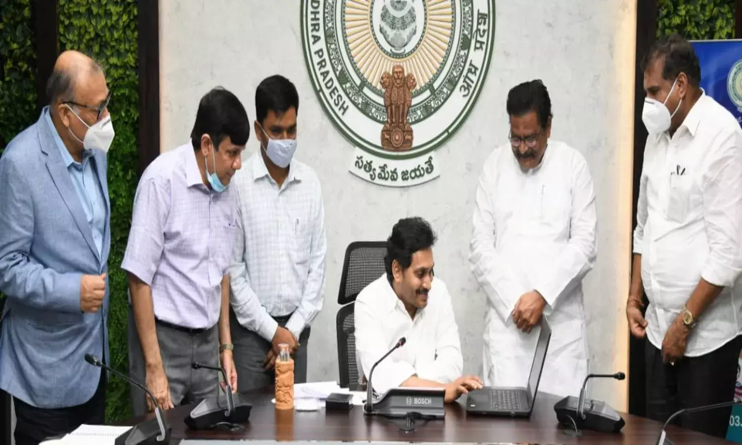 Jagan launches YSR Jagananna Colonies work to construct 15 lakh houses