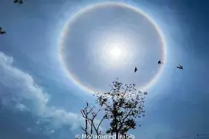 Halo again: Hyderabadis witness another Sun halo, second time this week Halo again: Hyderabadis witness another Sun halo, second time this week