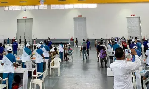 300 vaccination stations for 40,000 people: Hyderabad sees largest vaccination drive