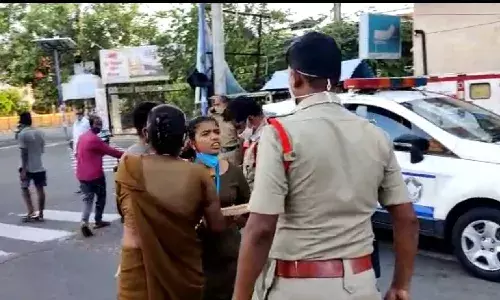 Vizag police evict hospital typist after altercation; video goes viral