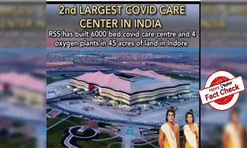 Fact Check: Photo of Qatar stadium goes viral as Indore COVID-19 centre built by RSS