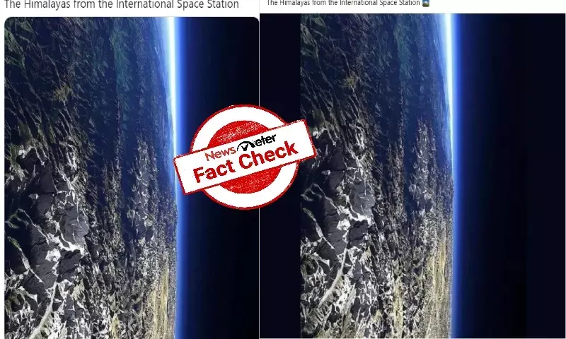 Himalayas from the International Space Station