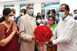 CJI N V Ramana visits city for first time after trip to Tirupati CJI N V Ramana visits city for first time after trip to Tirupati
