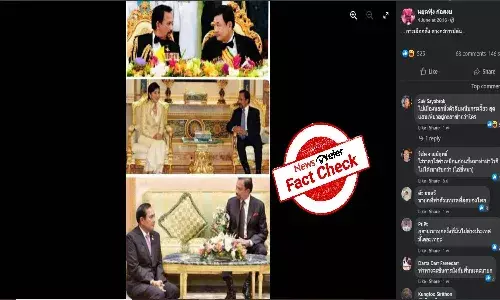 Fact Check: Thai Prime Minister did not sit on floor during meeting with Bruneis Sultan Hassanal Bolkiah