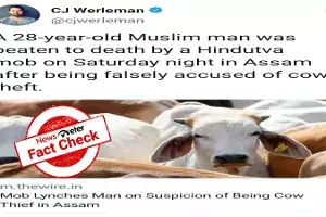 Fact Check: Victim beaten to death for allegedly stealing cows is Hindu, not Muslim Fact Check: Victim beaten to death for allegedly stealing cows is Hindu, not Muslim