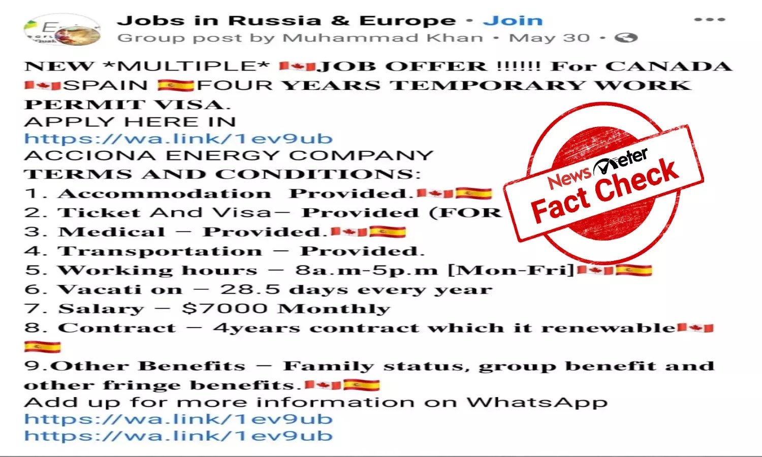 Fact check: Facebook post on job openings in Canada is FAKE