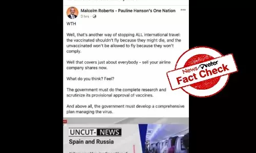 Fact Check: Claim about airlines banning vaccinated passengers for fear of blood clots is false